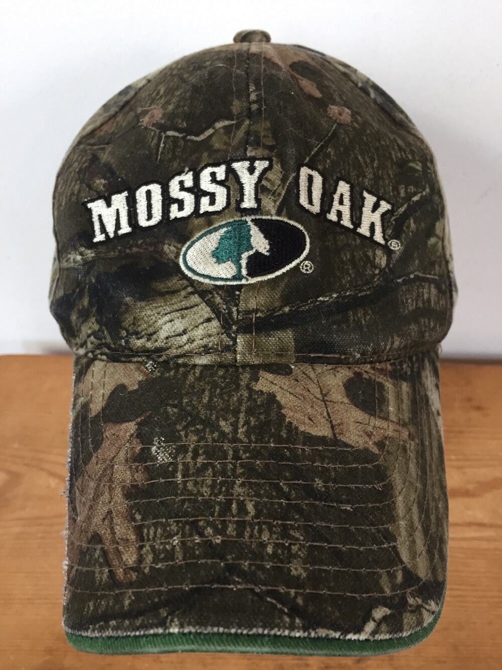 Mossy Oak Camo Camouflage Hunting Fishing Real Tree Cotton Blend Adjustable Hat